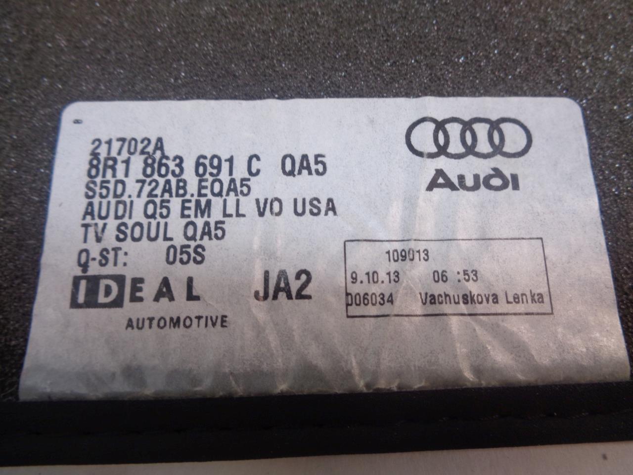 NEW 4PC OEM AUDI Q5 BLACK CARPET FLOOR MATS 21702A 8R1 863 691 C SR