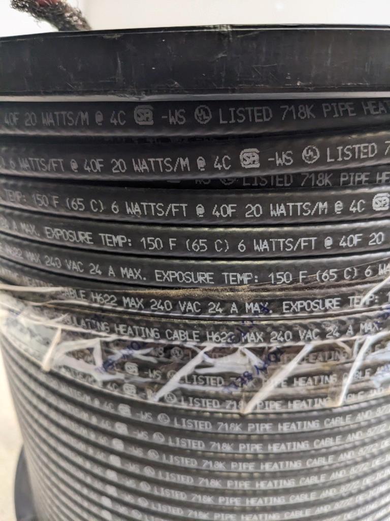 NVENT RAYCHEM WGRD-H622-1000 PARALLEL SELF-REG HEATING CABLE 240V 1000' NEW D0