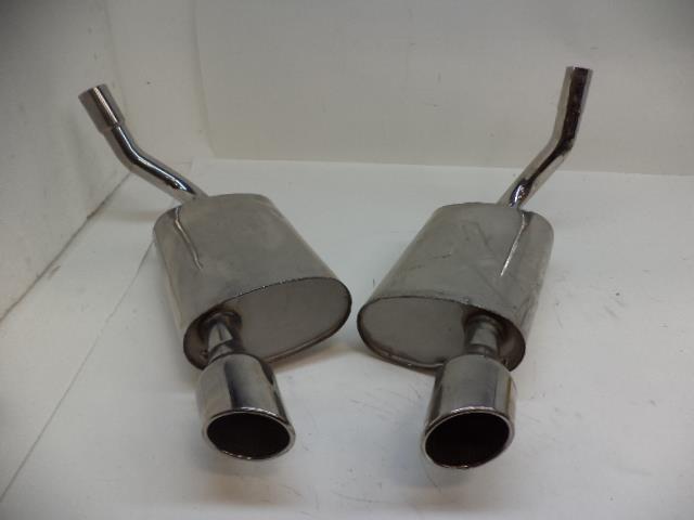 NEW REAR DUAL VERTICAL STAINLESS MUFFLERS