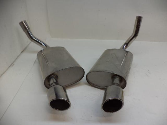 NEW REAR DUAL VERTICAL STAINLESS MUFFLERS