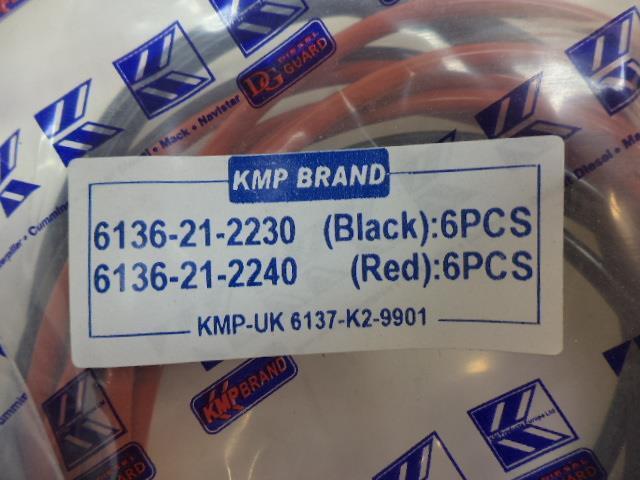1 NEW KMP KOMATSU GASKET KIT, CYL. BLOCK 6137-K2-9901 R19