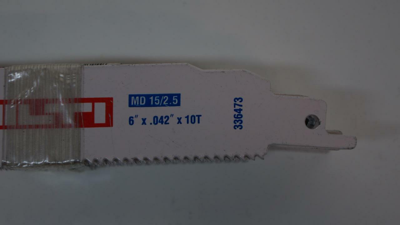 NEW 20 PACK OF HILTI 6 INCH RECIPROCATING SAW BLADES 10 TPI 336473 SP2T1