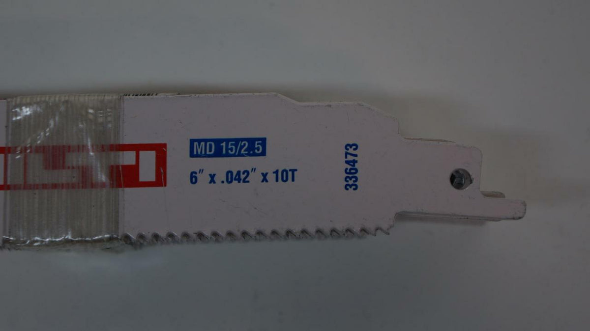 NEW 20 PACK OF HILTI 6 INCH RECIPROCATING SAW BLADES 10 TPI 336473 SP2T1