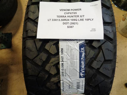 2 VENOM POWER TERRRA HUNTER X/T LT 33 13.5 24 109Q LRE 10PLY TIRES CVPXT05 BQ3