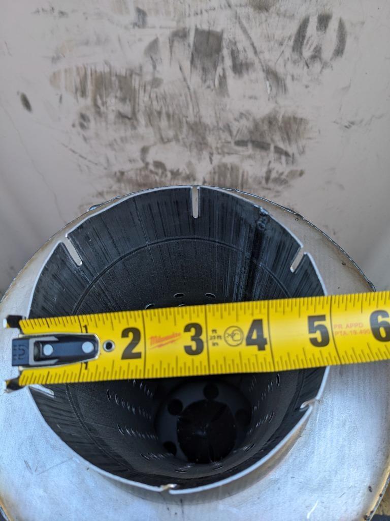 UNBRANDED EXHAUST MUFFLER 50-5/8" OVERALL LENGTH 5" INLET 12/23 NEW B2