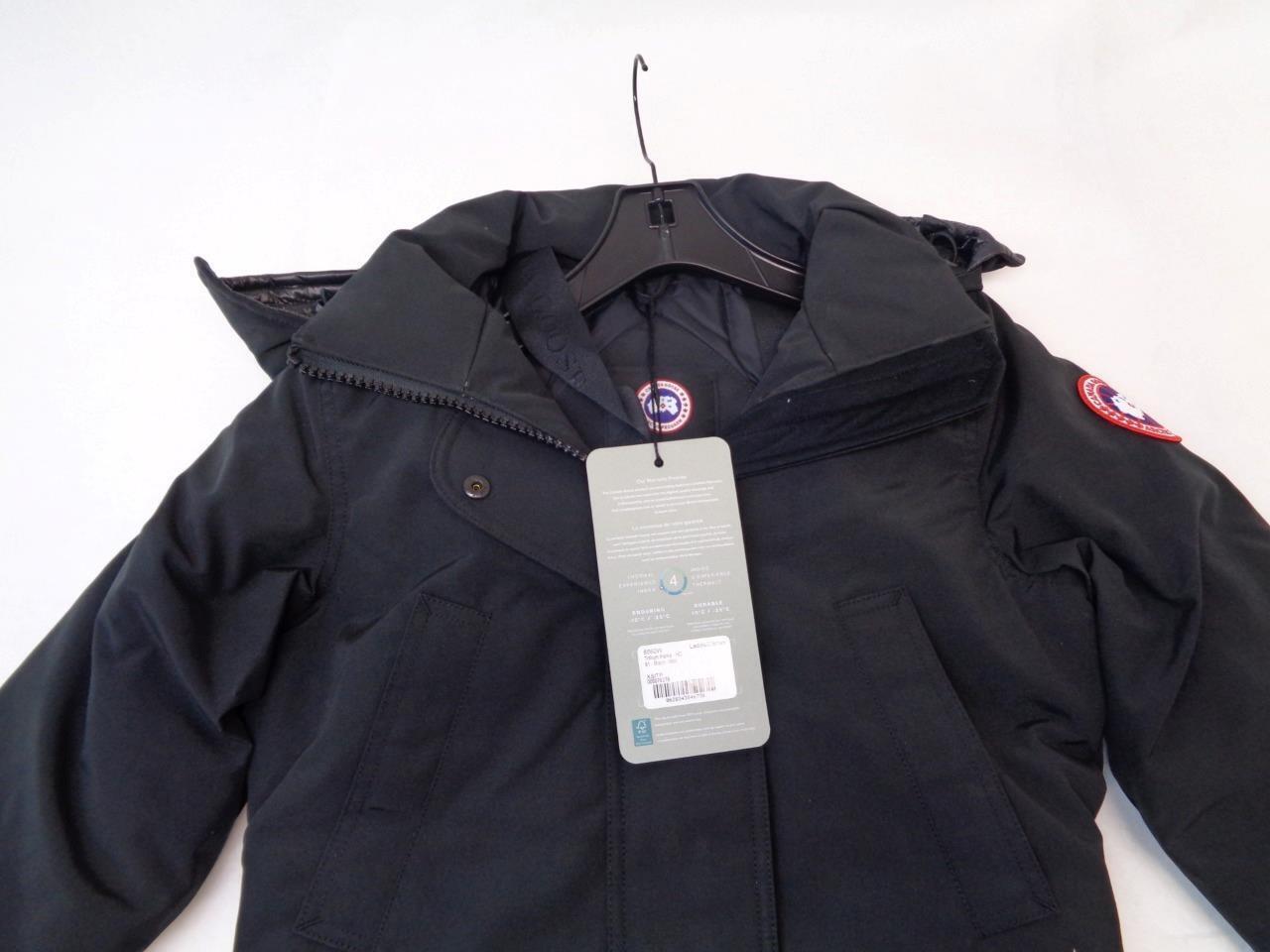 CANADA GOOSE WOMEN'S SIZE XS/TP BLACK TRILLIUM PARKA JACKET 6660W SR