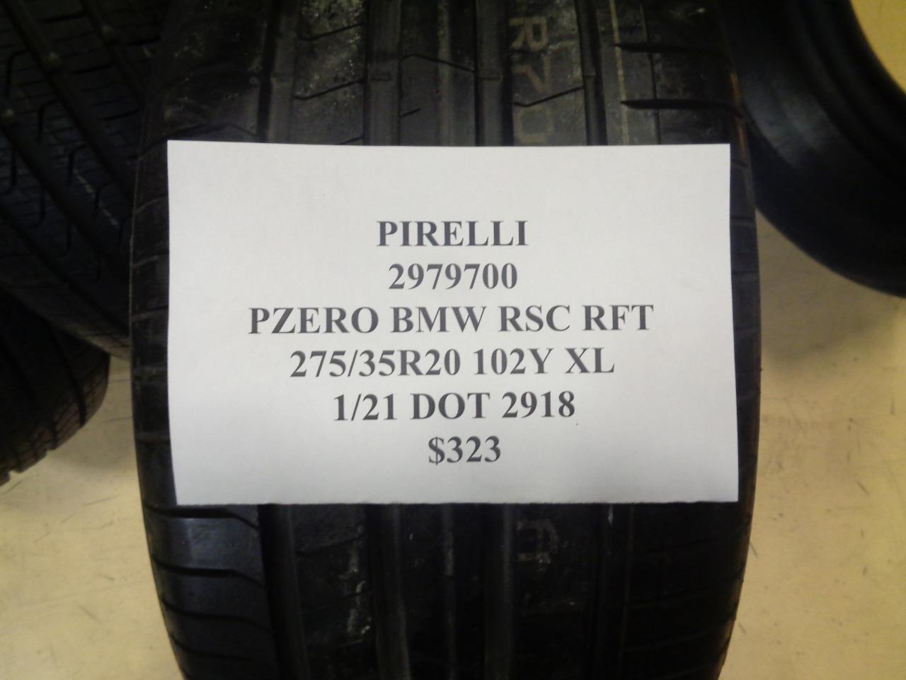 2 NEW PIRELLI PZERO BMW RSC RFT P 275 35 20 102Y XL SUMMER TIRES 2979700 BQ2