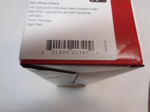 NWOE BLACK TONER CARTRIDGE REPLACEMENT FOR HP CF280X NEW SR