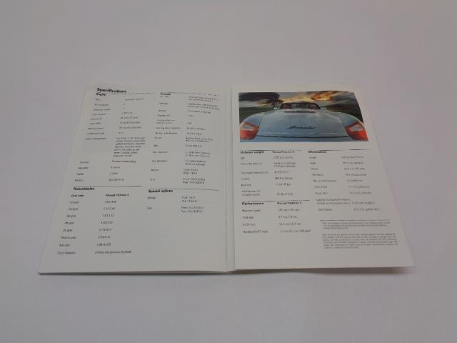 Porsche Boxster 1996 Edition Brochure USED GENUINE R25