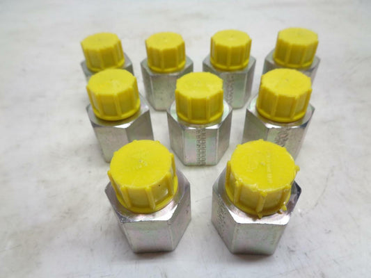 1 NEW PACK OF 9 PARKER 4009 HYDRAULIC HOSE COUPLINGS NO GASKET RING R10TD