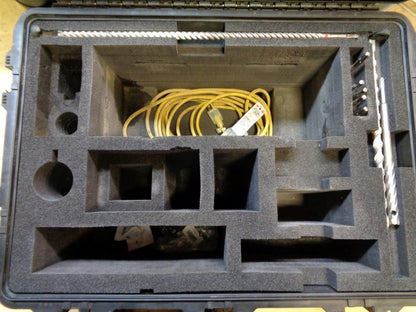 CUSTOM PELICAN STORM CASE w/ HILTI HAMMER DRILL & DISPENSER, LEVEL JACK BITS