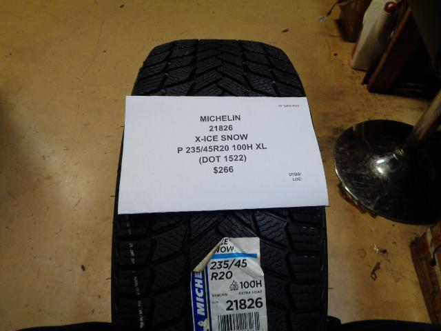 MICHELIN X-ICE SNOW P 235 45 20 100H XL TIRE 21826 BQ4
