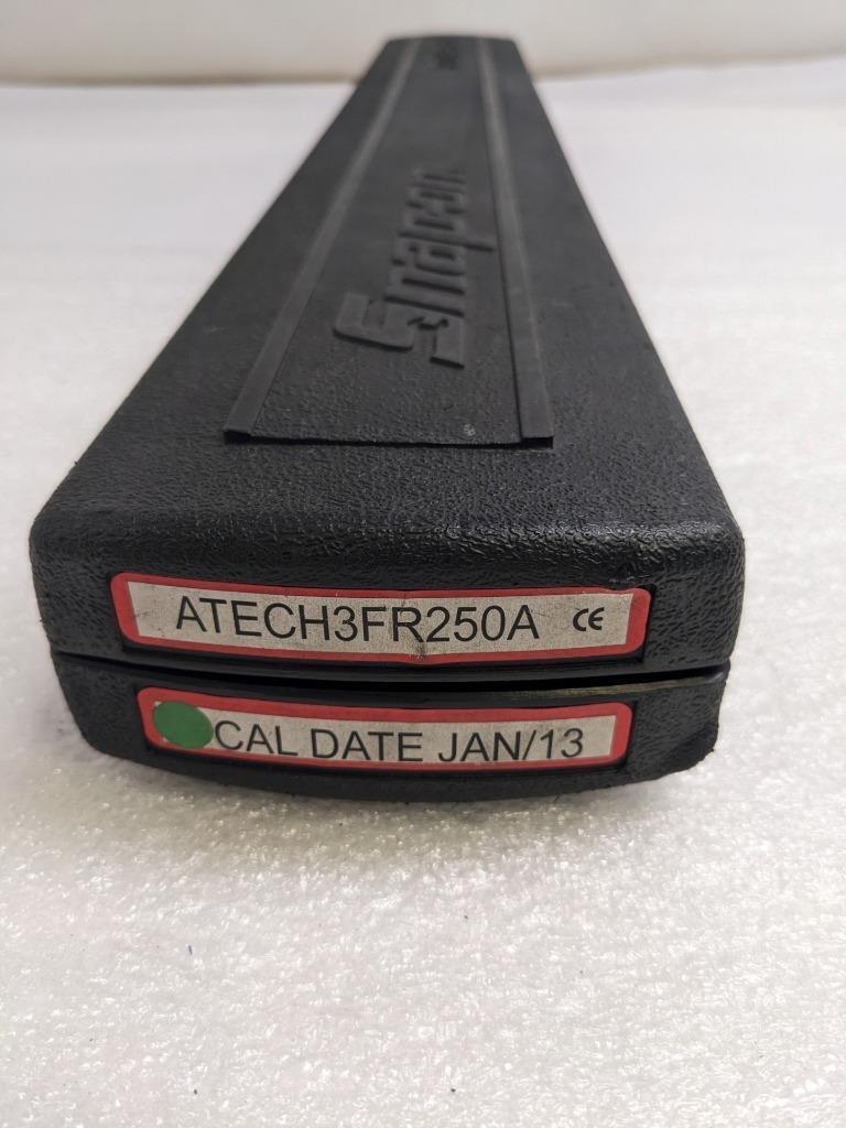 SNAP-ON ATECH3FR250A 1/2" SQUARE TECHANGLE TORQUE WRENCH 12.5-250FT/LB USED R22