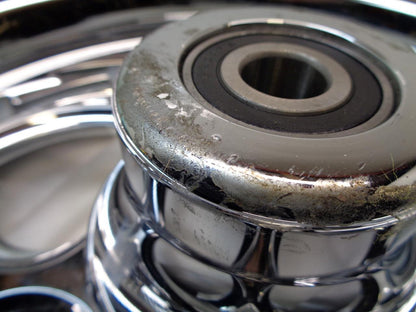 RC COMPONENTS CHROME SAVAGE 16" FRONT WHEEL w/ METZELER ME88 ULTRA MT90B16 72H