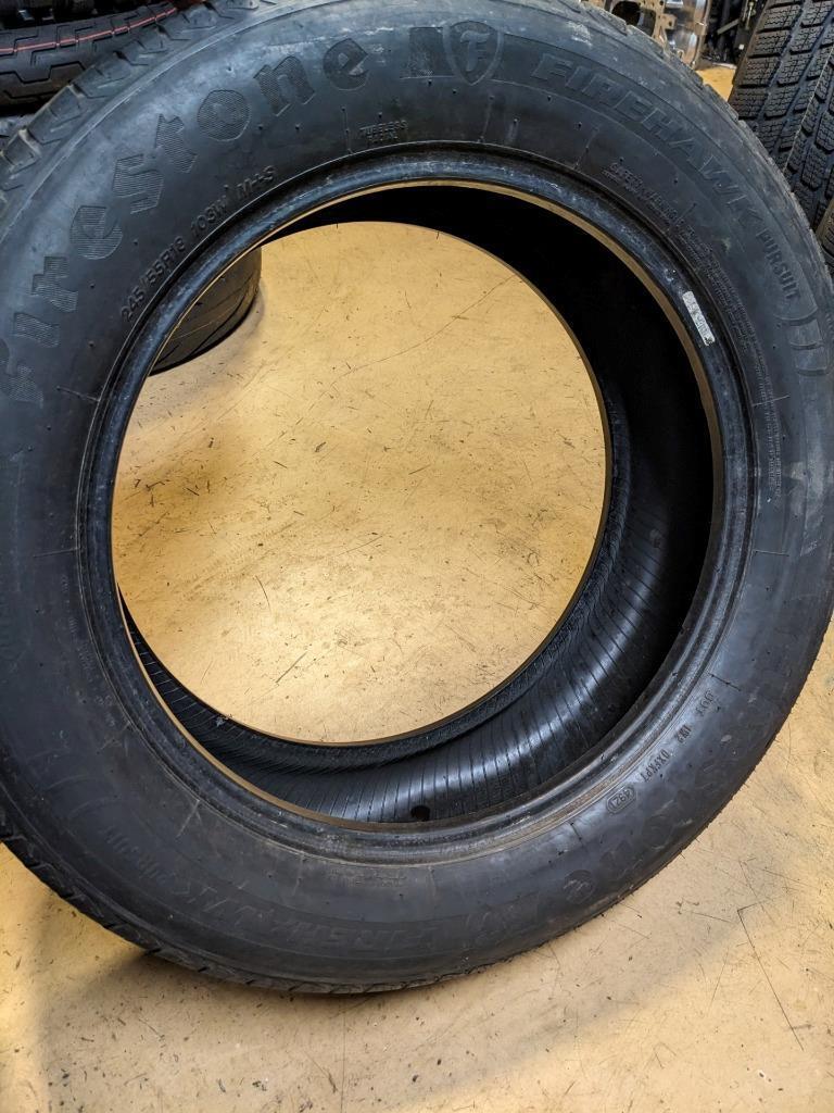USED FIRESTONE FIREHAWK PURSUIT P 245 55 18 103W SL TIRE 000702 CQ3