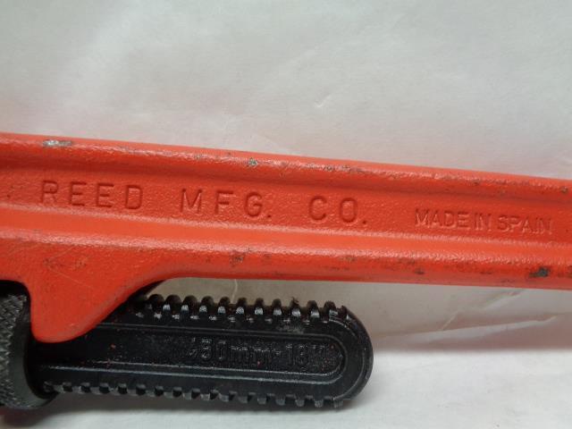 NEW REED 18" HEAVY DUTY PIPE WRENCH 1/4"-2 1/2" CAPACITY RW18 R22