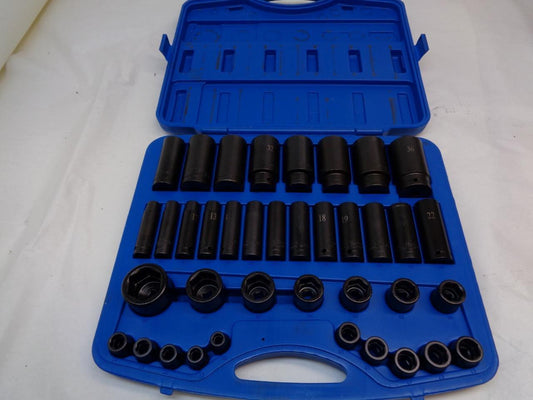 1 NEW CORNWELL TOOLS TSMI338SS 38 PIECE 1/2" DRIVE POWER SOCKET SET R22