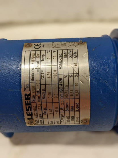 Leser Hydraulic Pressure Release Valve 4622.3782 NPT 3/4  NEW BSIG1