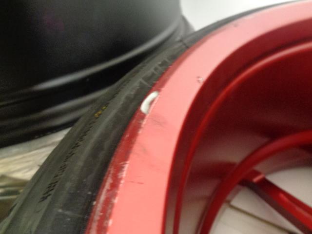 ROHANA RF01 RUBY RED 20X10 ET40 5X114.3 W/ LEXANI LX-20 265/30/20 NEW DAMAGED SR