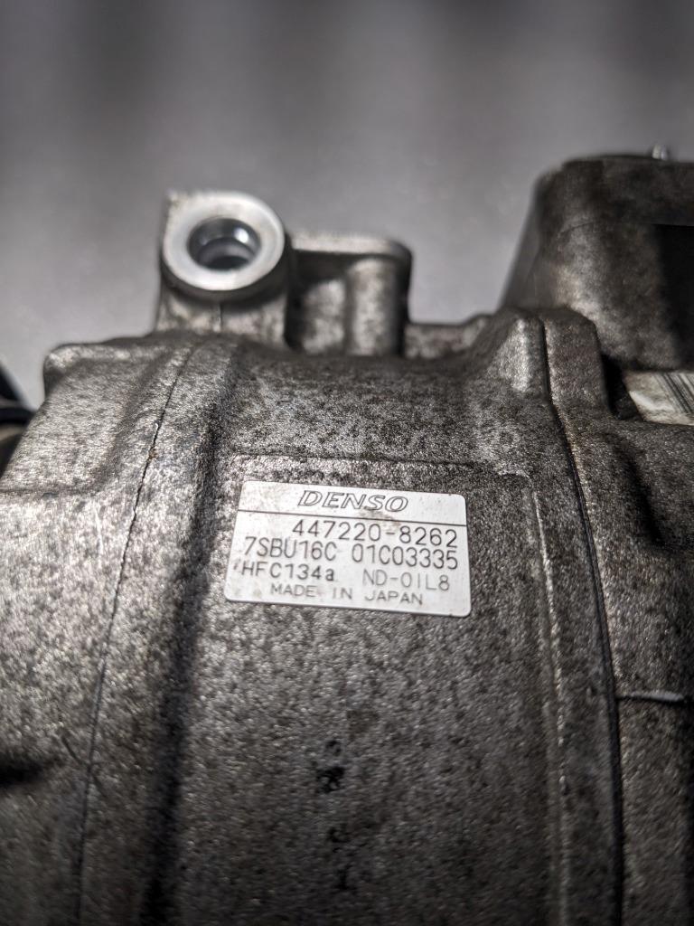 PORSCHE 911 996 BOXSTER DENSO A/C COMPRESSOR W/PIPE 99612601152 USED 996B.G.L.