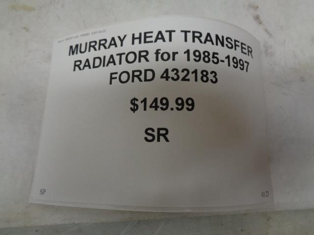 MURRAY HEAT TRANSFER RADIATOR for 1985-1997 FORD 432183 SR