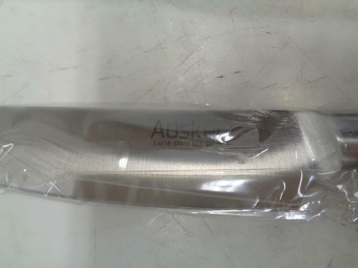 NEW AUSKER 6 PIECE STAINLESS STEEL KNIFE SET WITH BLOCK SR