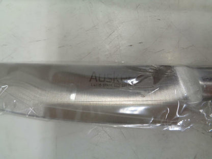 NEW AUSKER 6 PIECE STAINLESS STEEL KNIFE SET WITH BLOCK SR