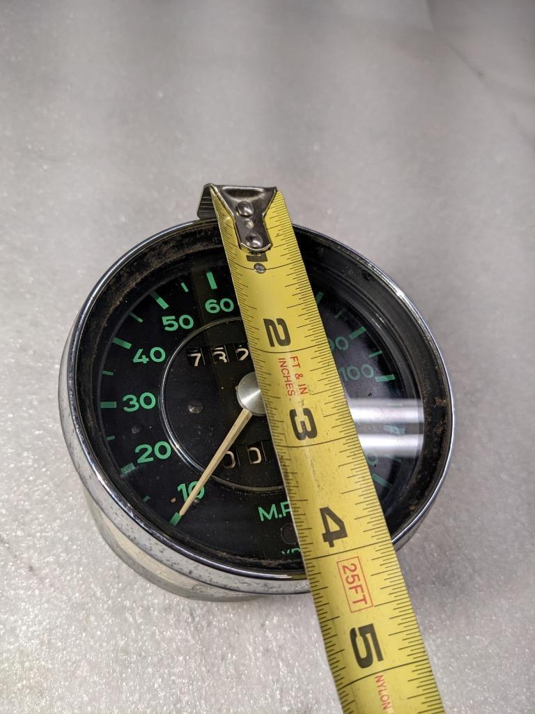 GENUINE PORSCHE 65-69 912 GREEN VDO 120MPH SPEEDOMETER 90274110212 r20t6