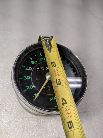 GENUINE PORSCHE 65-69 912 GREEN VDO 120MPH SPEEDOMETER 90274110212 r20t6