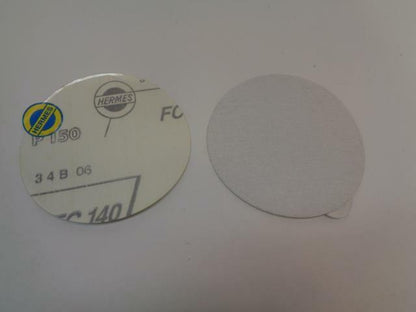 NEW 64 PACK OF HERMES SANDING DISCS 5 IN DIAM. 150 GRIT FC140 R7TB