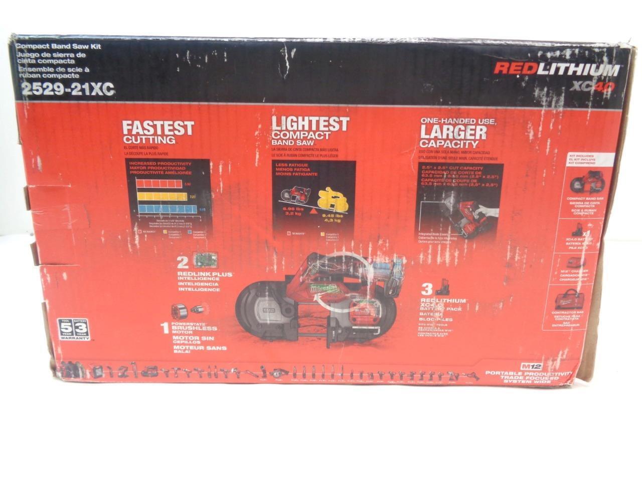 MILWAUKEE 2529-21XC M12 FUEL COMPACT BAND SAW KIT BSR35