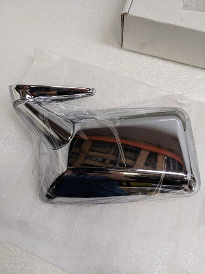 PORSCHE 91173101410 RIGHT FLAG MIRROR CHROME FOR 74-76 911 NEW PGB2TA