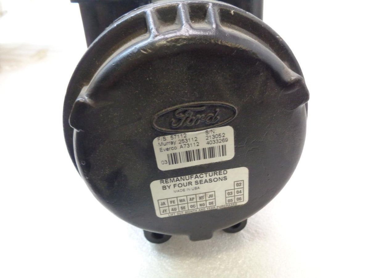 REMAN FACTORY AIR 4 SEASONS 57112 AC COMPRESSOR 82-92 FORD, MERCURY (VARIOUS) R1