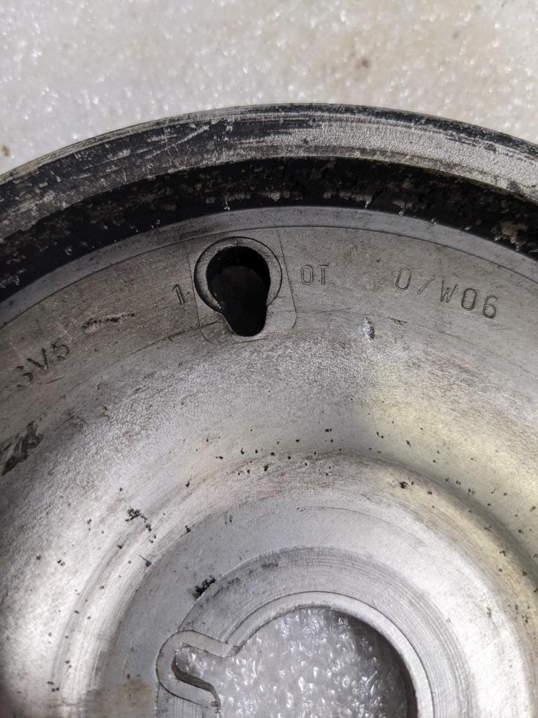 PORSCHE BOXSTER 987 05-08 PULLEY CRANKSHAFT 99610211563 USED 996.B.G.L.