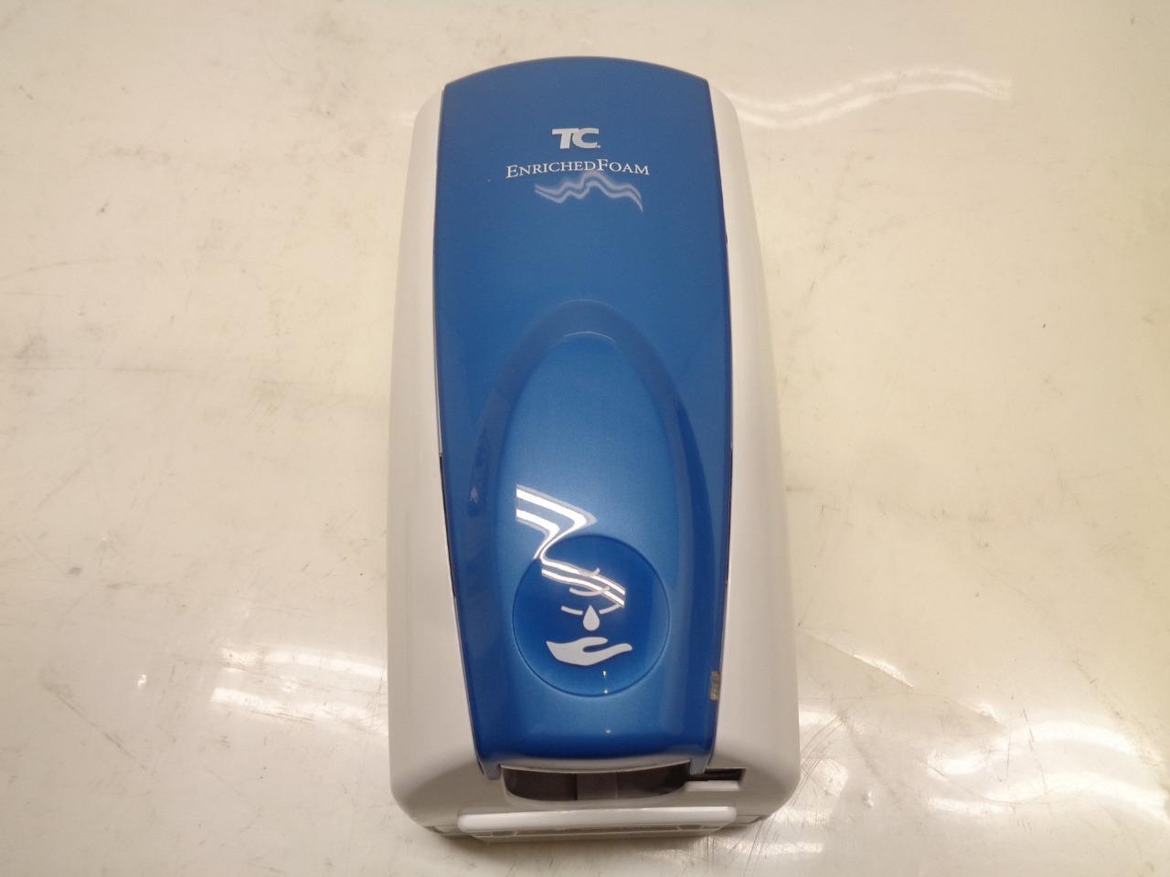 TC AUTOFOAM 1100ml SOAP DISPENSER WHITE/BLUE STOCK 750409 R30T1