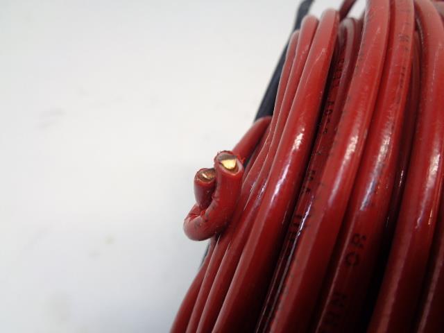 NEW RED COATED SOLID COPPER WIRE 10AWG 1000+ FT REEL 20MILS. INSULATION R35