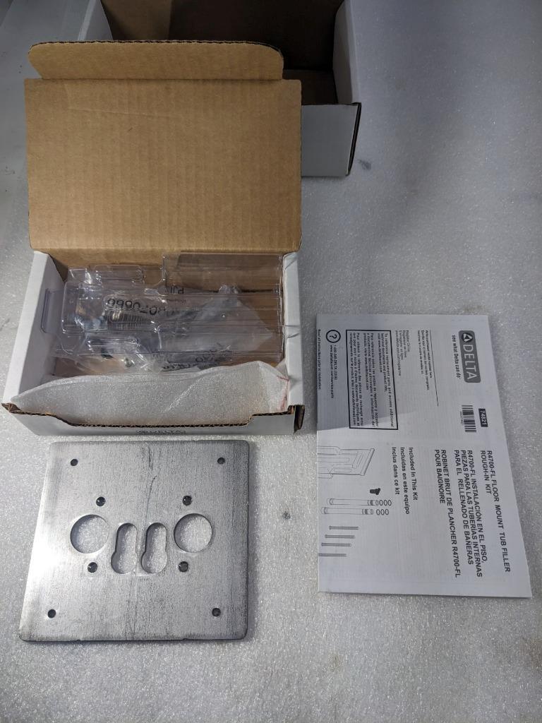 DELTA R4700-FL FLOOR MOUNTED TUB FILLED ROUGH IN VALVE NEW R27