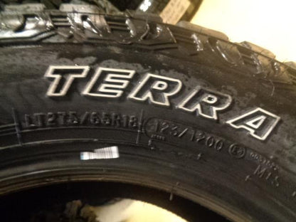 2 HERCULES TERRA TRAC A/T II OWL LT 275 65 18 123/120S LRE 10PLY TIRES 09075 SU7