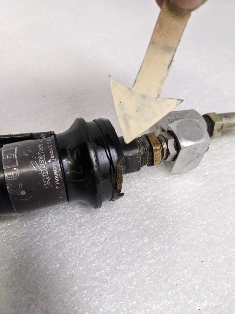 CLECO 24RAS13AM3 PNEAUMATIC ANGLE NUTRUNNER W/ GDX ROLL FORM HEAD USED R27