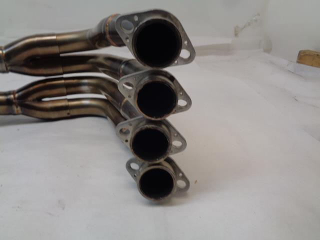 USED M4 DUAL EXHUAST PIPE W/ MANIFOLD FOR MOTORCYCLE SPORTBIKE INCOMPLETE R16