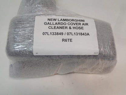 NEW LAMBORGHINI GALLARDO COVER AIR CLEANER RH & HOSE 07L133849 / 07L131843A R6TE