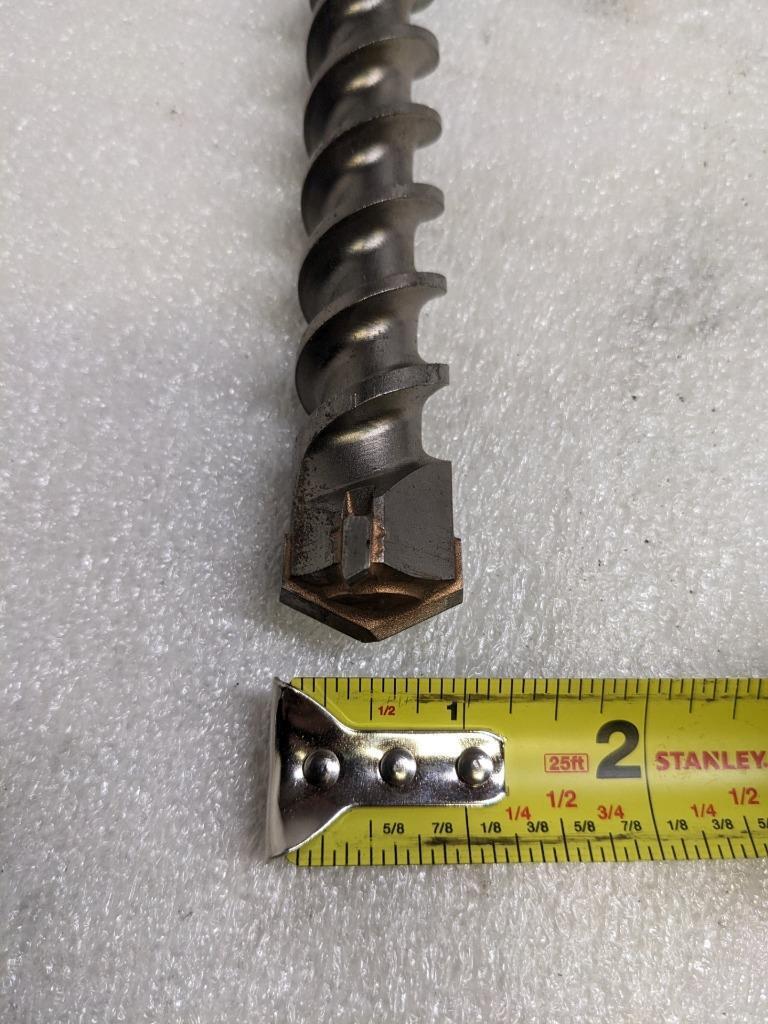 UNBRANDED 1" X 37" SDS-MAX ROTARY HAMMER BIT CARBIDE TIP NEW D0