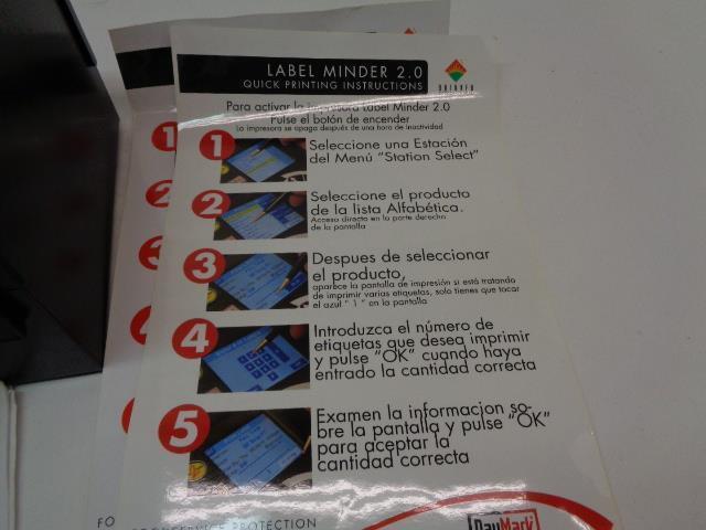 USED DAYMARK SAFETY SYSTEMS PORTABLE LABEL MINDER 2.0 R4