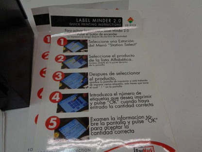 USED DAYMARK SAFETY SYSTEMS PORTABLE LABEL MINDER 2.0 R4