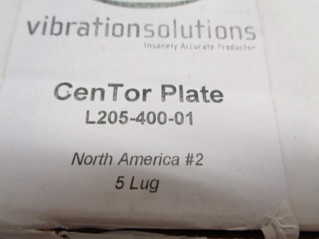 Vibration Solutions 5-Lug CenTor Plate North America #2 L205-400-01 R22T8