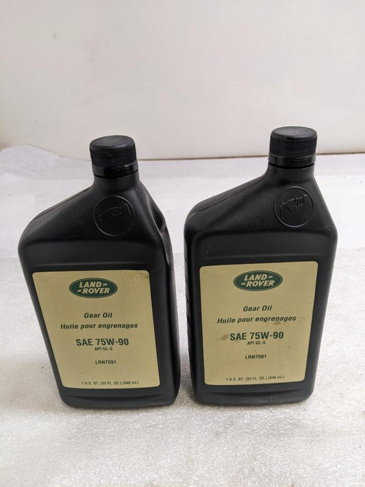 LAND ROVER LRN7591 REAR DIFF AXLE GEAR OIL GL-5 (2-PACK, 1 QUART EACH) NEW R13
