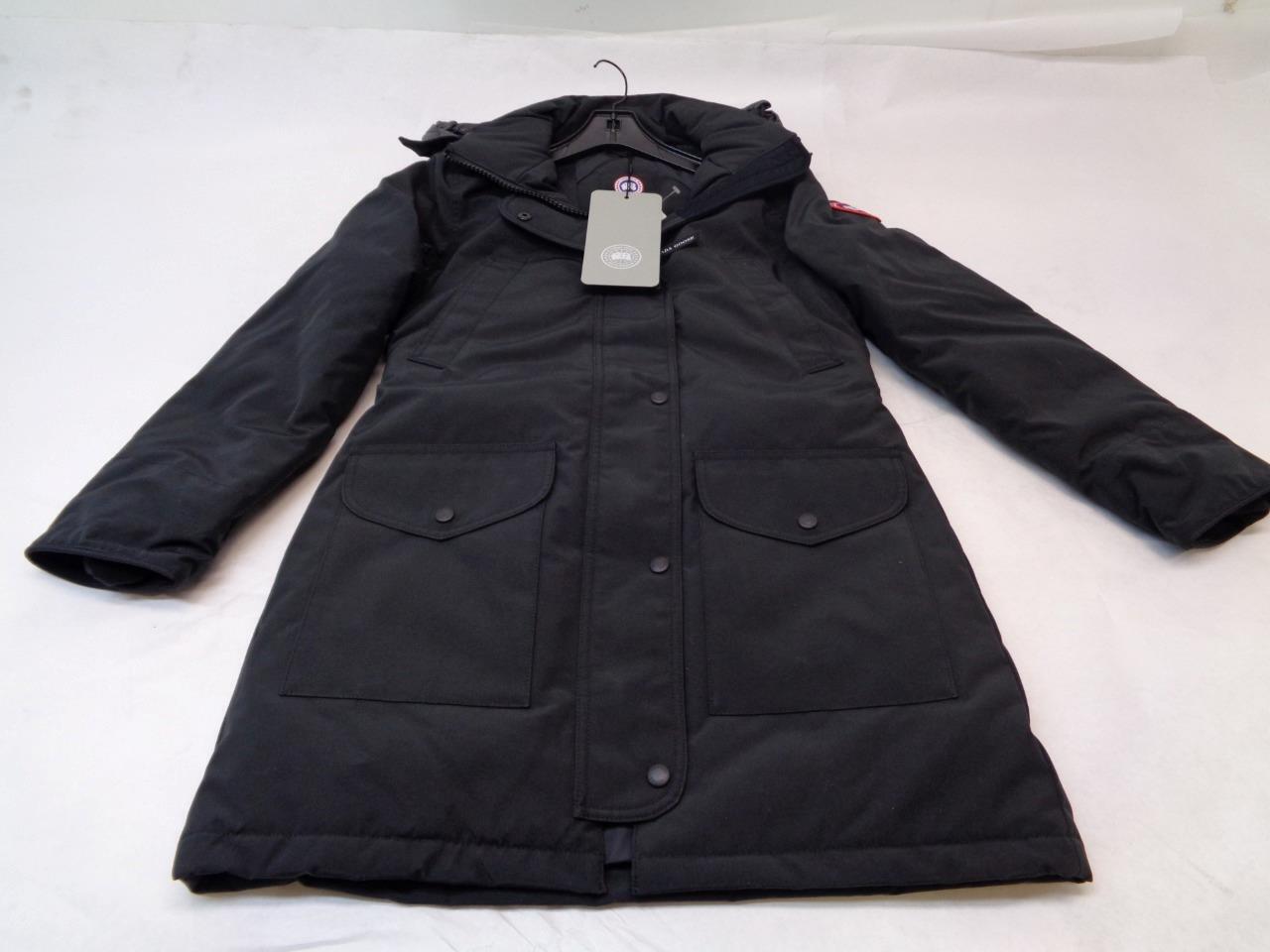 CANADA GOOSE WOMEN'S SIZE S/P BLACK TRILLIUM PARKA JACKET 6660W SR