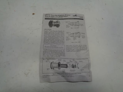 Eaton Arktite Circuit Breaking Receptacle 200A 600VAC/250VDC AR2402 NEW R4