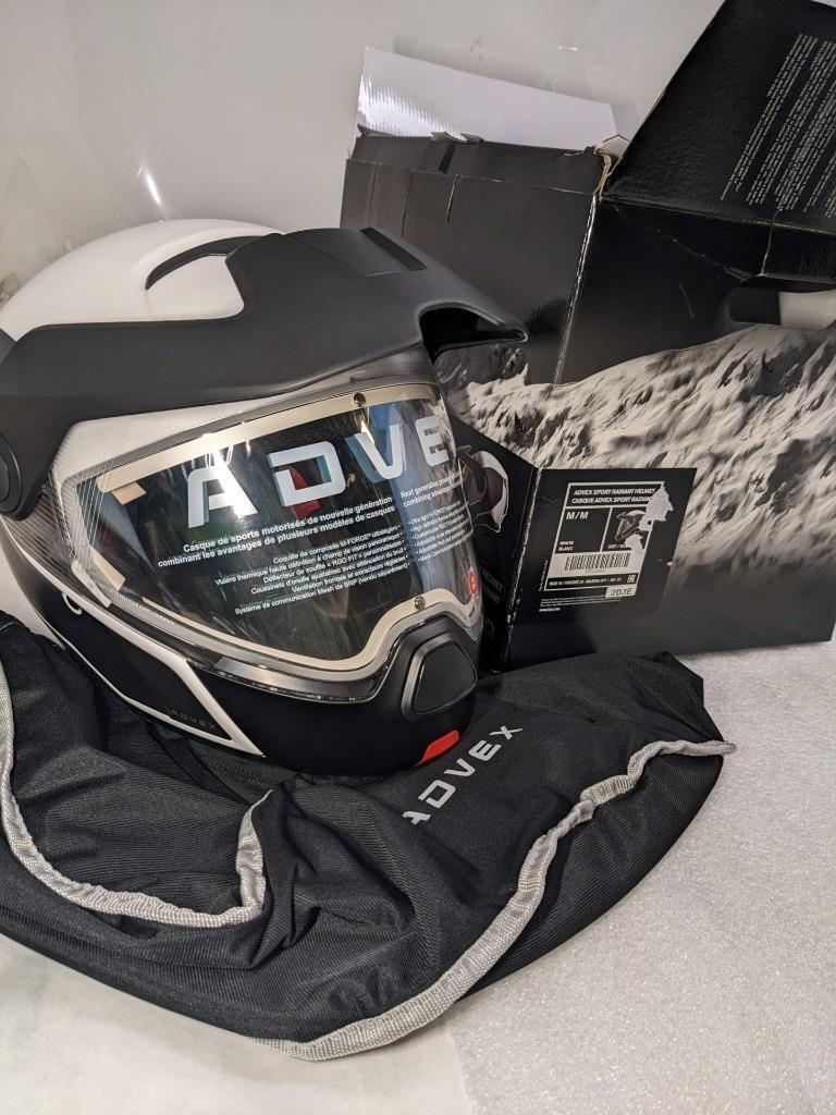 SKI-DOO ADVEX SPORT RADIANT SNOWMOBILE HELMET-WHITE-MEDIUM 9291300601 NEW SR