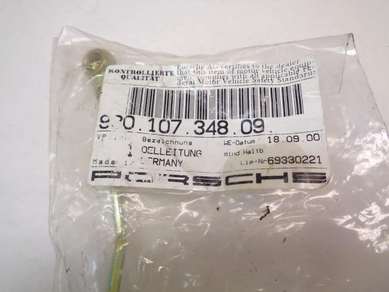 GENUINE PORSCHE 930 CAMSHAFT TO CHAIN TENSIONER OIL PIPE LINE 93010734809 R21